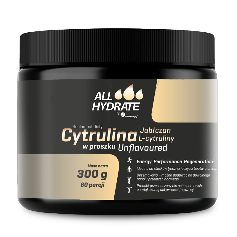 Suplement Przedtreningowy Cytrulina Aliness Allhydrate Cytrulina 300g