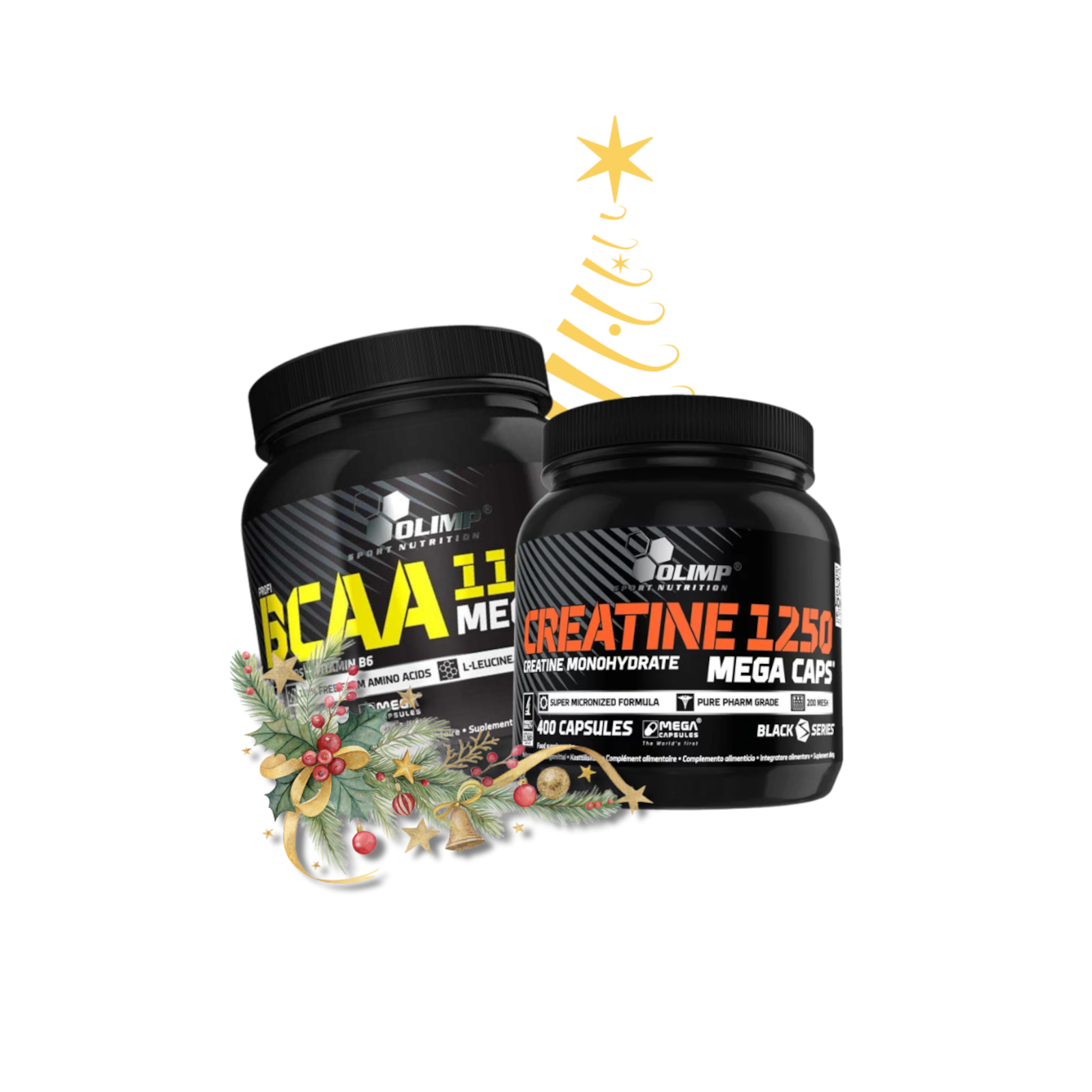 Zestaw Olimp Nutrition BCAA 1100 Mega Caps 300kaps + Creatine 1250 400kaps