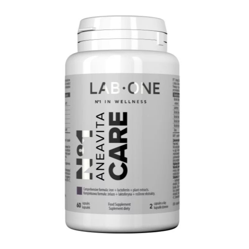 Witaminy i Minerały Kompleks Lab One N°1 Aneavita Care 60kaps