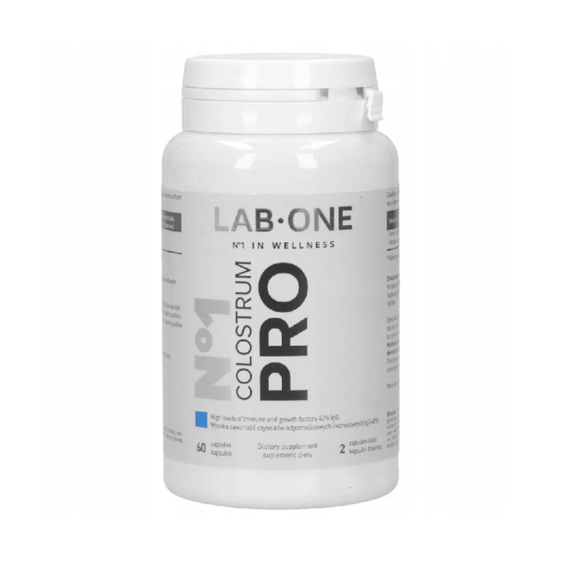 Wsparcie Odporności Kolostrum Lab One N°1 Colostrum Pro 60kaps