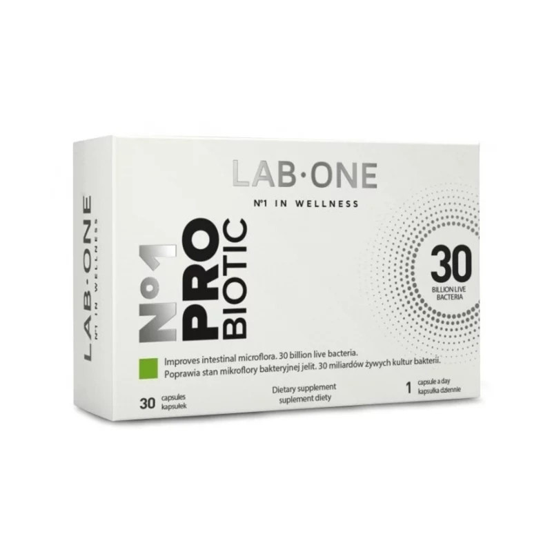Wsparcie Jelit Probiotyki Lab One N°1 Pro Biotic 30kaps