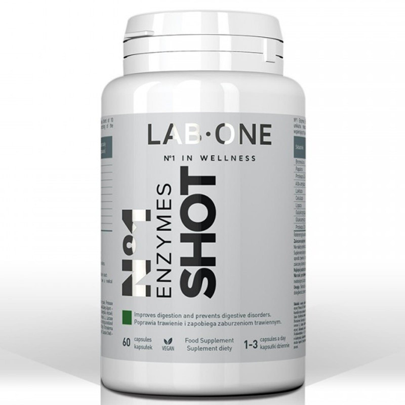 Trawienie Enzymy trawienne Lab One N°1 Enzymes Shot 60kaps