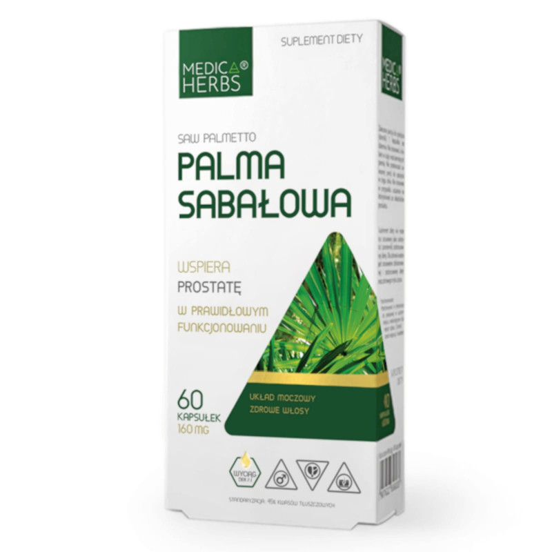 Wsparcie Prostaty Medica Herbs Palma Sabałowa 160mg 60kaps