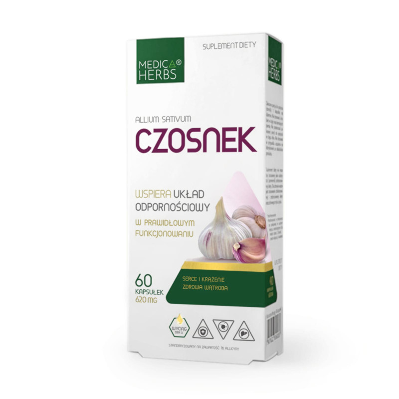 Wsparcie Odporności Medica Herbs Czosnek 60kaps