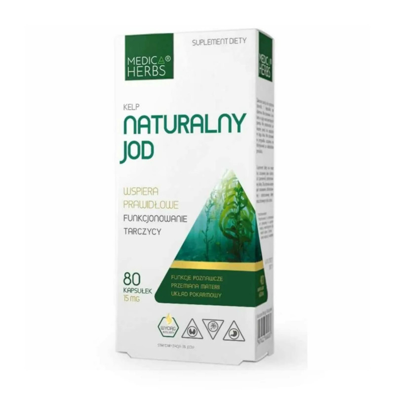Wsparcie Tarczycy Medica Herbs Naturalny jod 80kaps