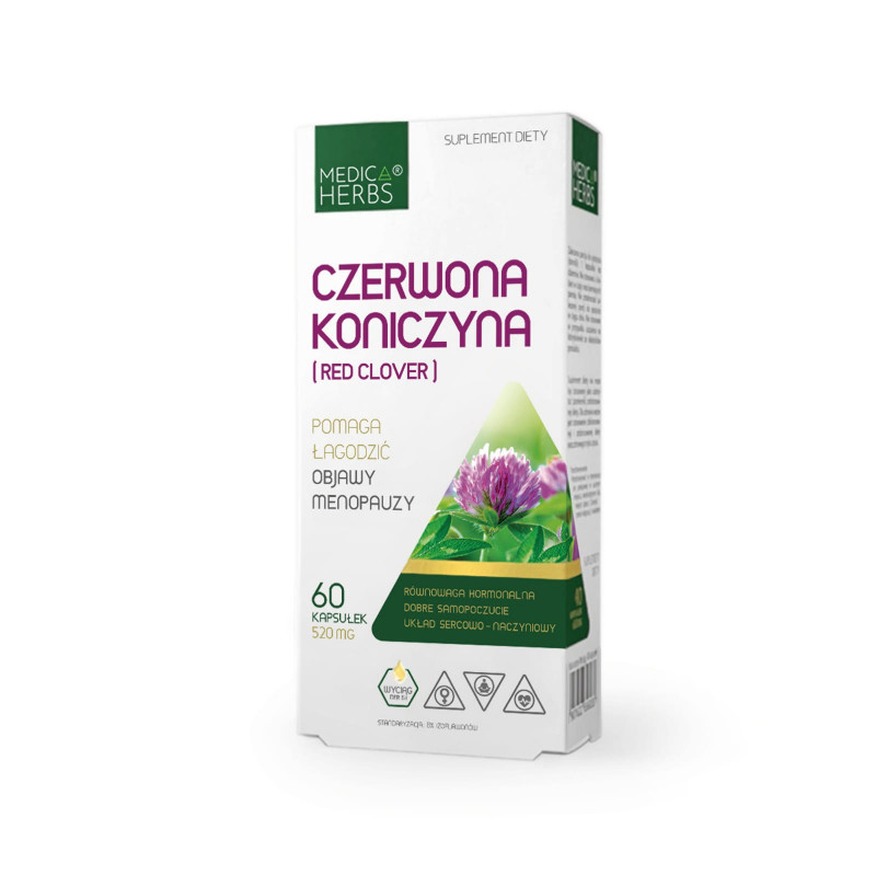 Wsparcie w Menopauzie Medica Herbs Czerwona koniczyna 60kaps