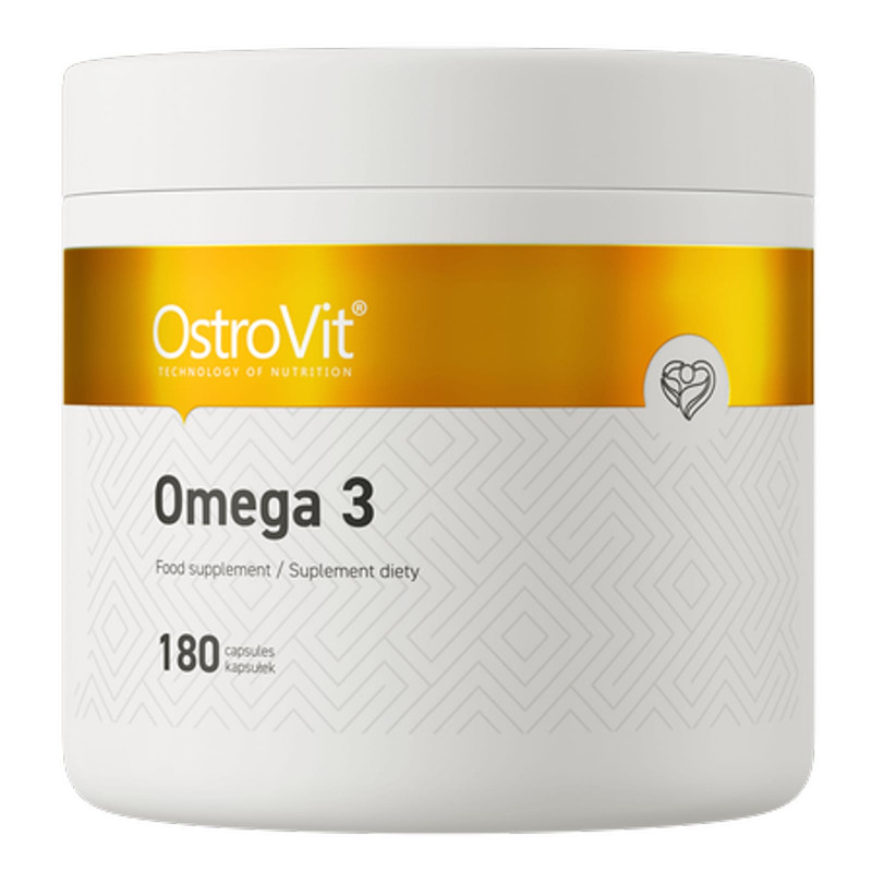 Kwasy Tłuszczowe Omega OstroVit Omega 3 180softgels