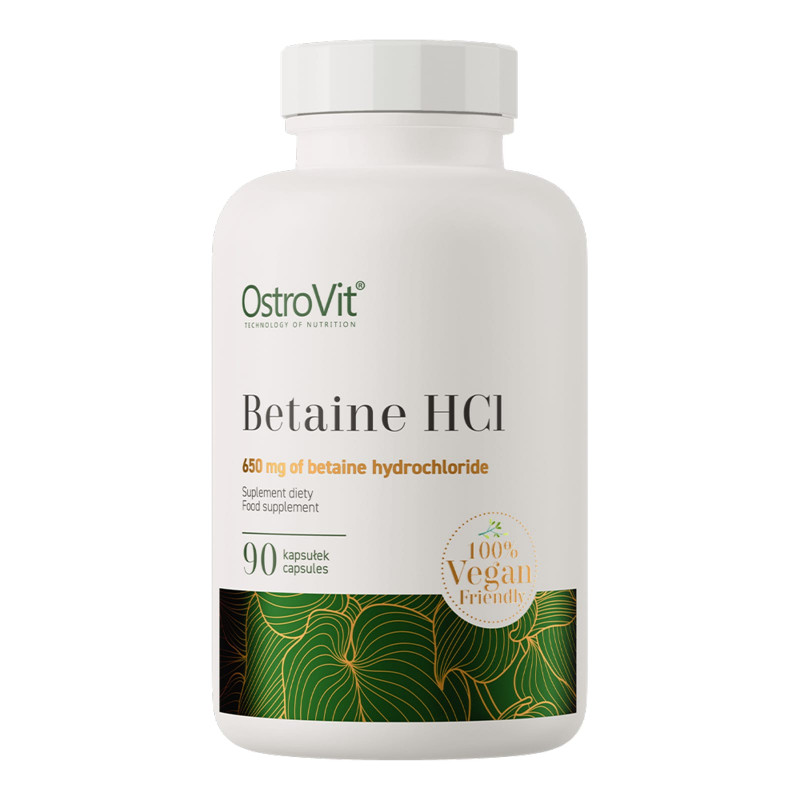 Trawienie Betaina Ostrovit Betaine HCL 90kaps
