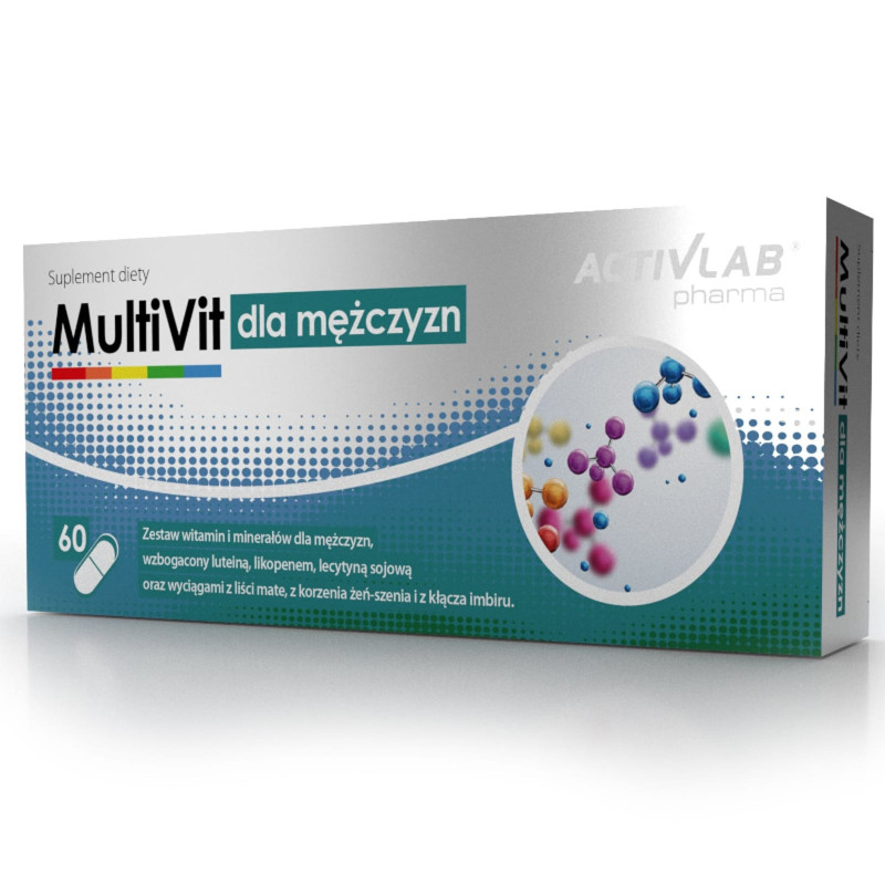 Witaminy i Minerały dla Mężczyzn Activlab Multivit dla Mężczyzn 60kaps