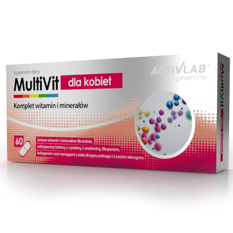 Witaminy i Minerały dla Kobiet Activlab Multivit dla Kobiet 60kaps