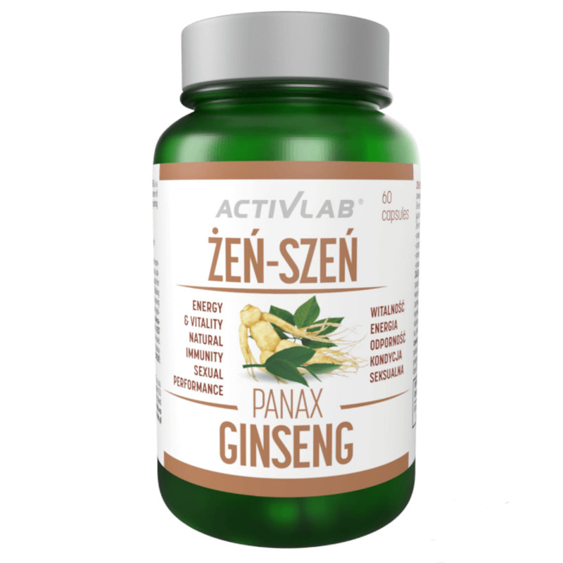 Adaptogeny Żeń-szeń Koreański Activlab Żeń-szeń Panax Ginseng 60kaps