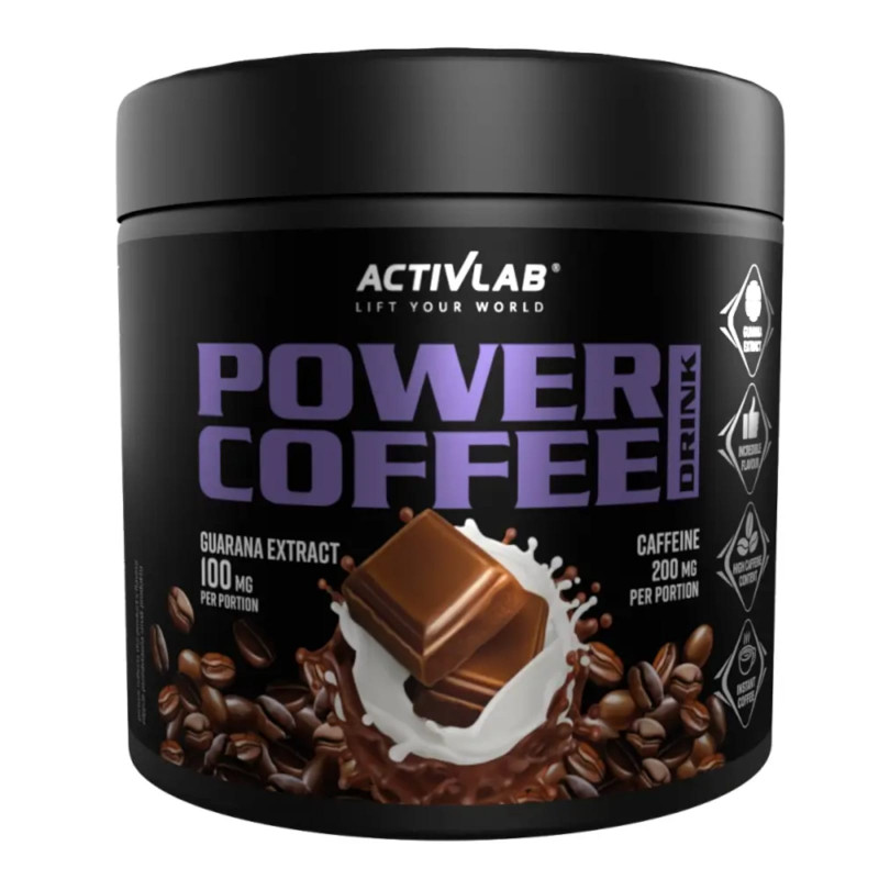 Zdrowa Żywność Napój Energetyczny Activlab Power Coffee Drink 150g