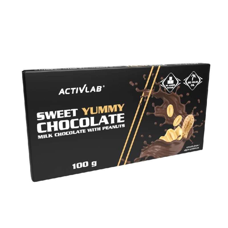 Zdrowa Żywność Czekolada Activlab Sweet Yummy Chocolate 100g Czekolada Orzech