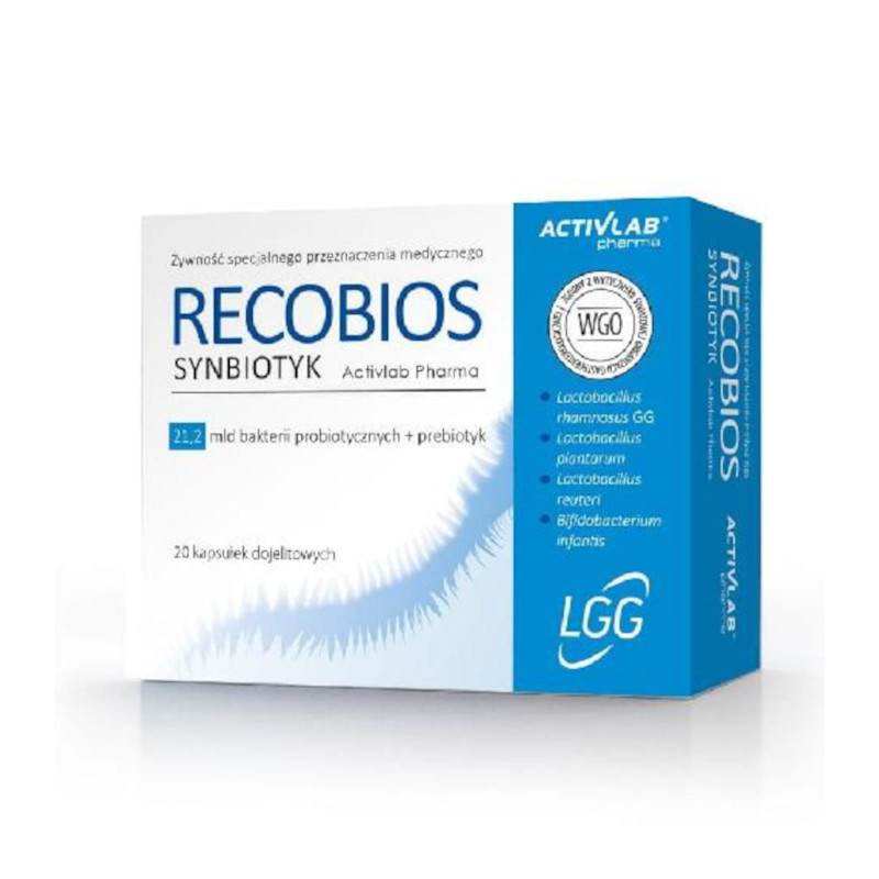 Trawienie Probiotyki Activlab Recobios Synbiotyk 20kaps