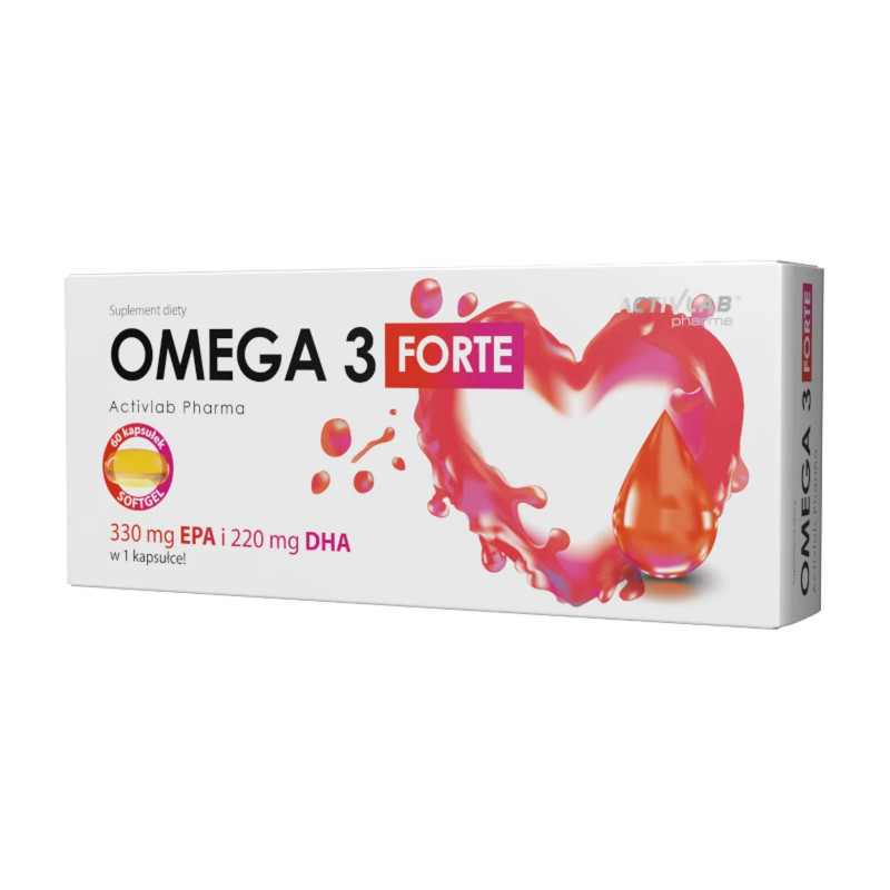 Kwasy Tłuszczowe Omega 3 Activlab Omega Forte 60kaps