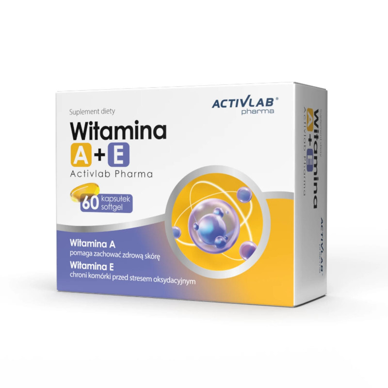 Witaminy i Minerały Activlab Witamina A+ E 60softgels