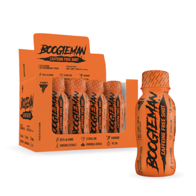 Wielopak 12x Trec Nutrition Boogieman Caffeine Free 100ml Mrożona Herbata Brzoskwiniona