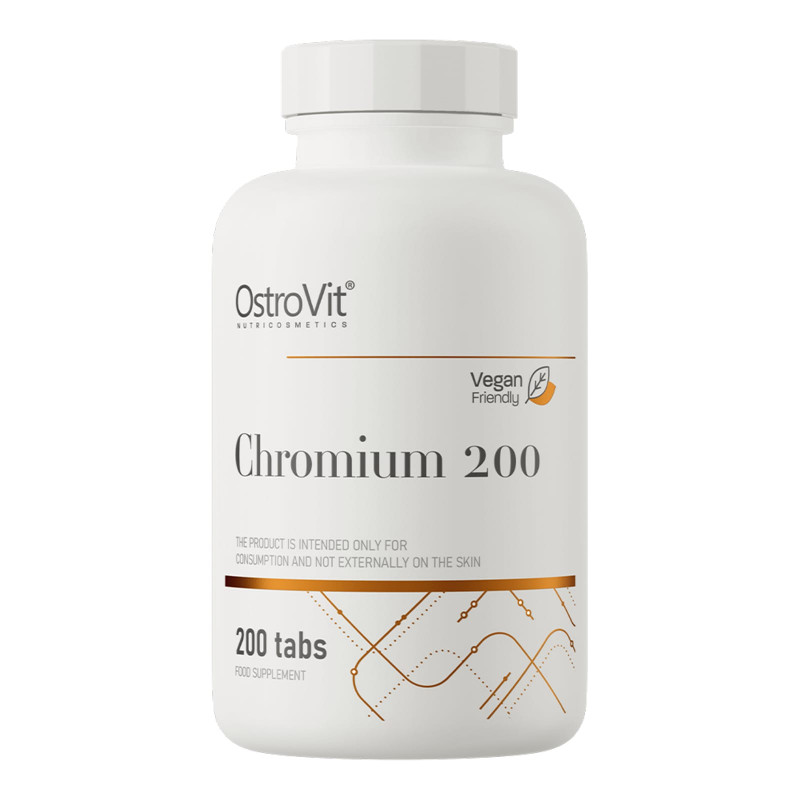 Minerały Chrom OstroVit Chromium 200mg 200tab