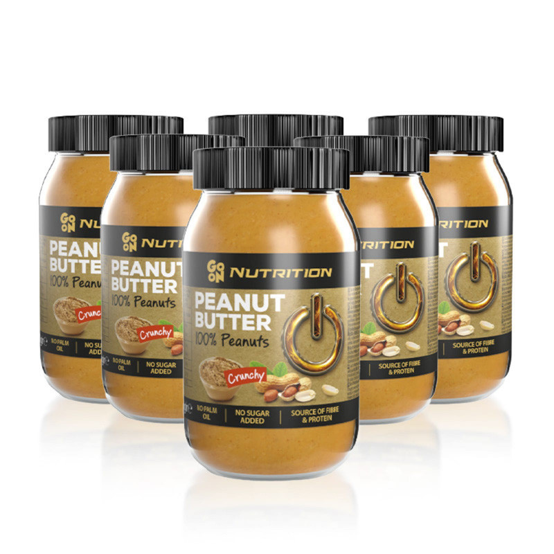 Zestaw Masło Orzechowe Go On Nutrition Peanut Butter Crunchy 900g x6