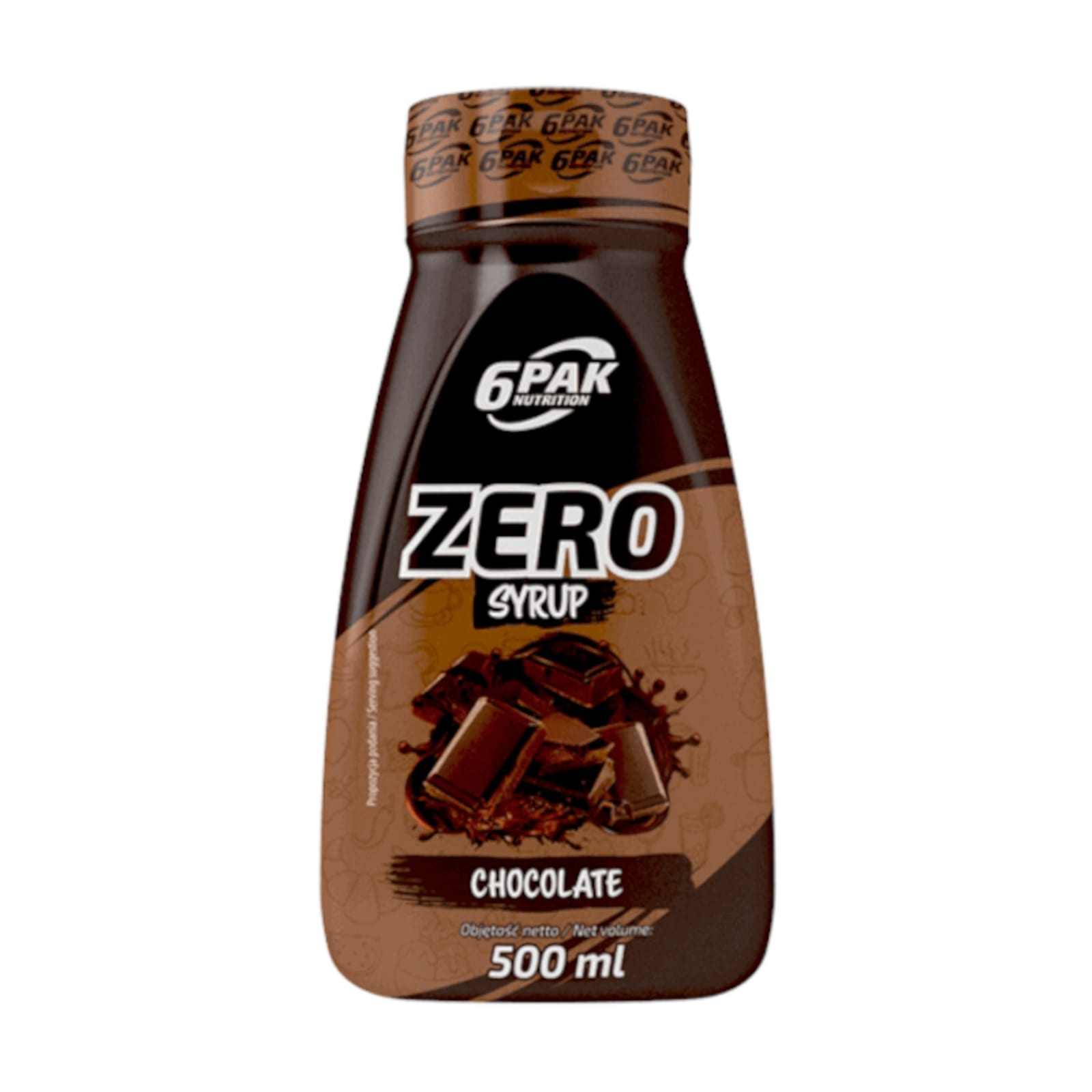 Sos bez kalorii Słodki 6PAK Zero Syrup 500ml Czekoladowy