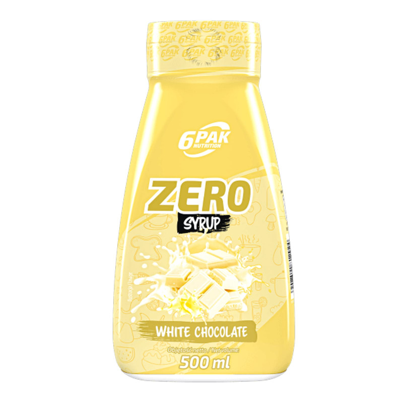 Sos bez kalorii Słodki 6PAK Sauce Zero 500ml Biała czekolada