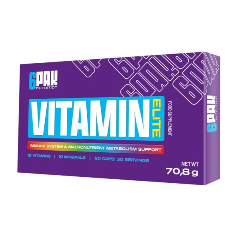 Witaminy i Minerały Kompleks 6PAK Nutrition Vitamin Elite 60kaps