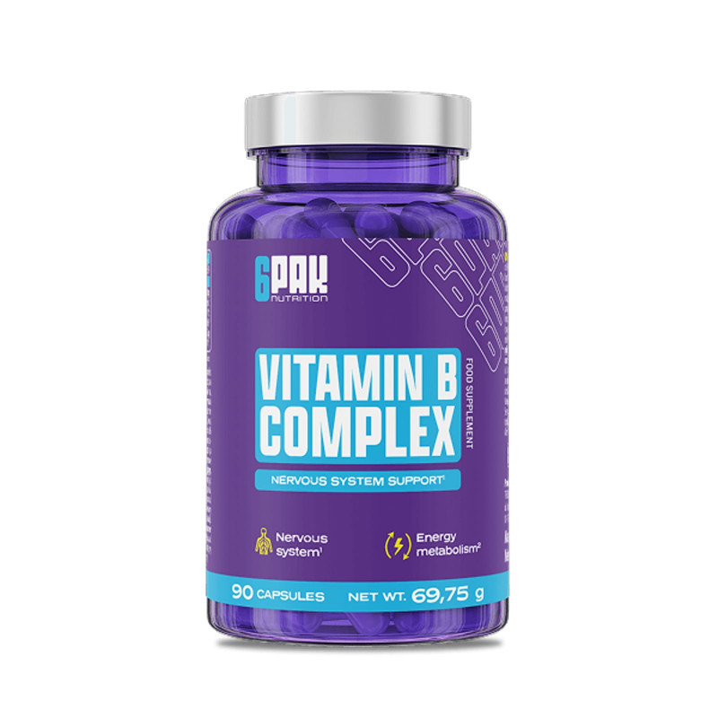 Witaminy B 6PAK EL Vitamin B Complex 90kaps