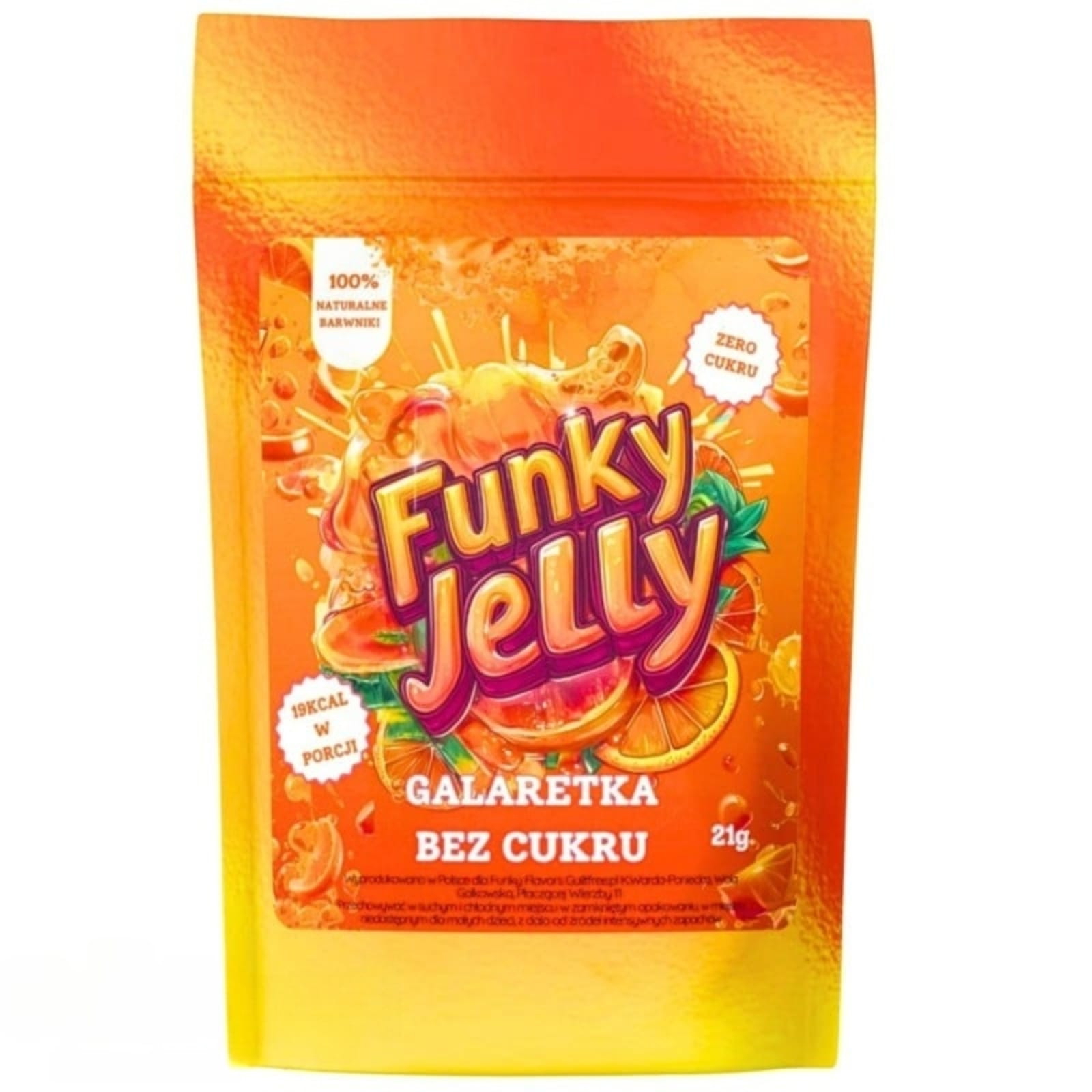 Żywność Dietetyczna Galaretka bez cukru Funky Flavors Jelly 21g