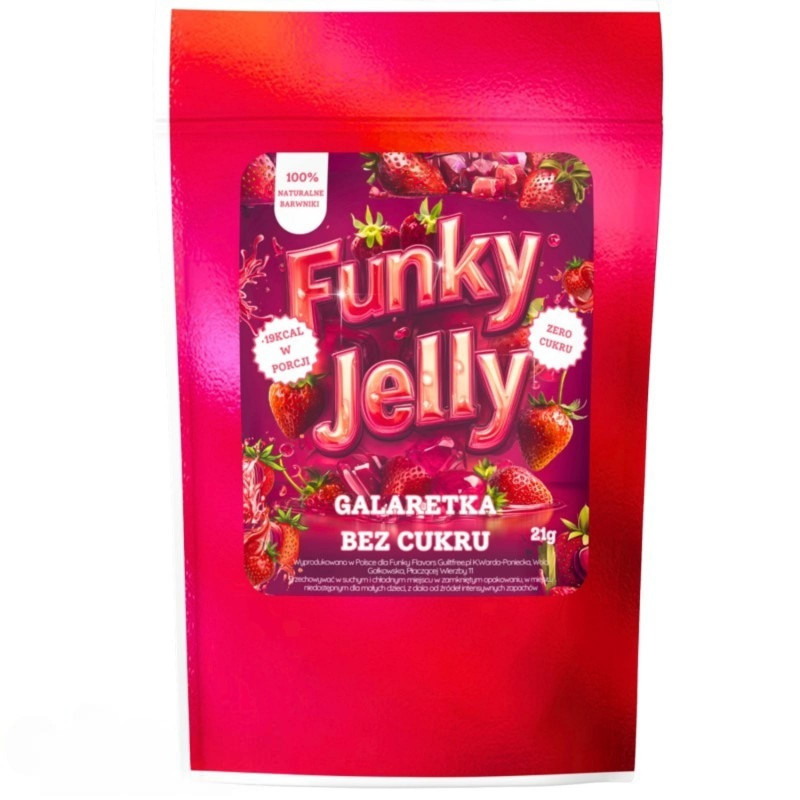Żywność Dietetyczna Galaretka bez cukru Funky Flavors Jelly 21g