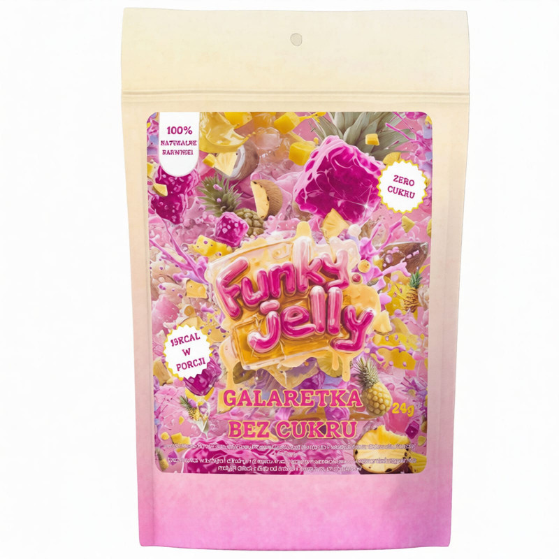 Żywność Dietetyczna Galaretka bez cukru Funky Flavors Jelly 21g