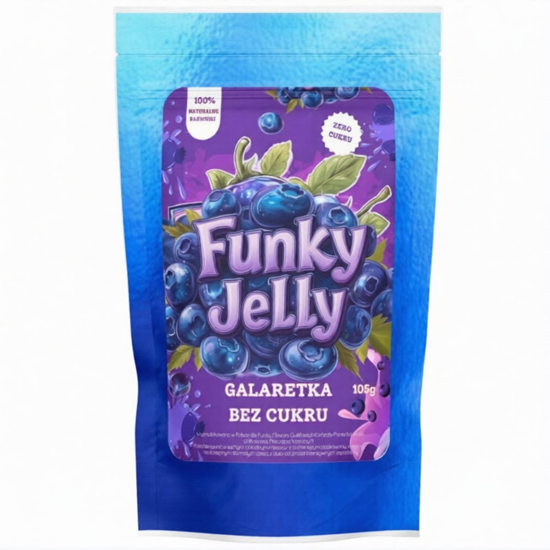 Żywność Dietetyczna Galaretka bez cukru Funky Flavors Jelly 15 porcji 105g