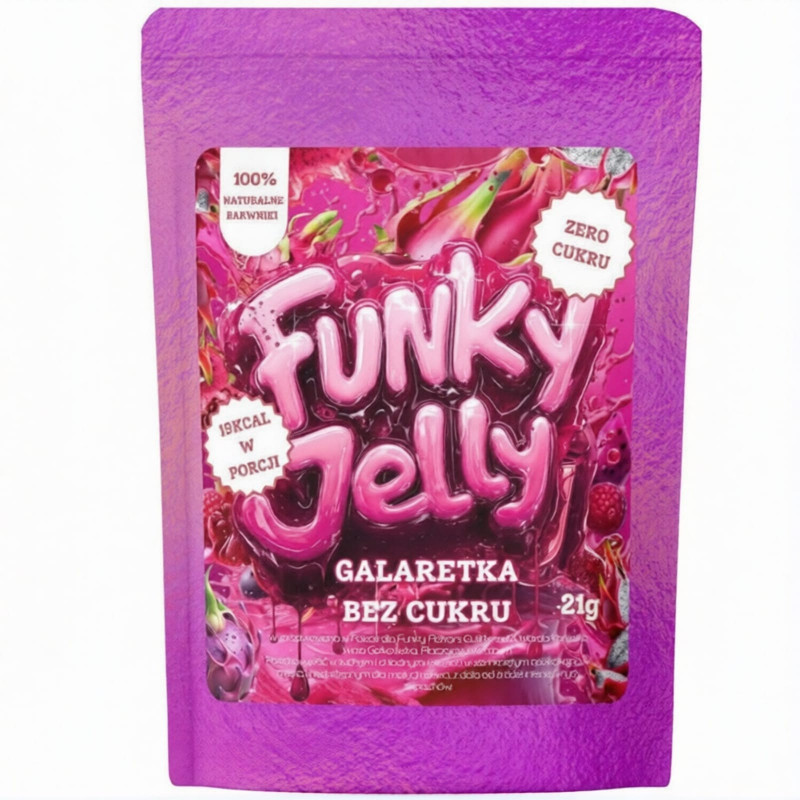 Żywność Dietetyczna Galaretka bez cukru Funky Flavors Jelly 21g