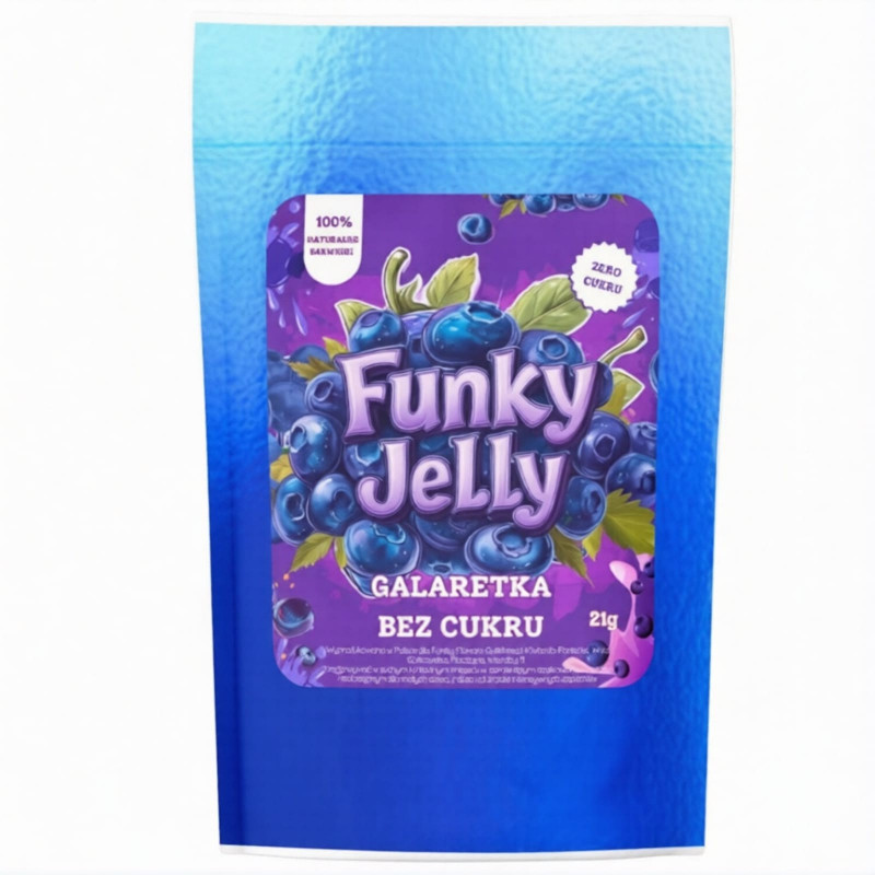 Żywność Dietetyczna Galaretka bez cukru Funky Flavors Jelly 21g