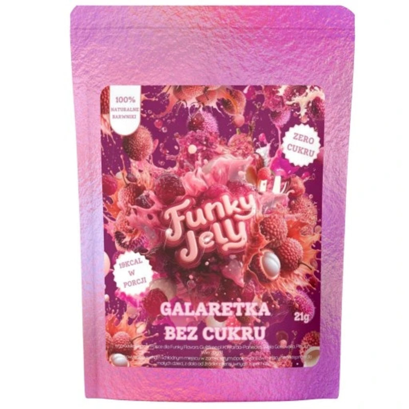 Żywność Dietetyczna Galaretka bez cukru Funky Flavors Jelly 21g