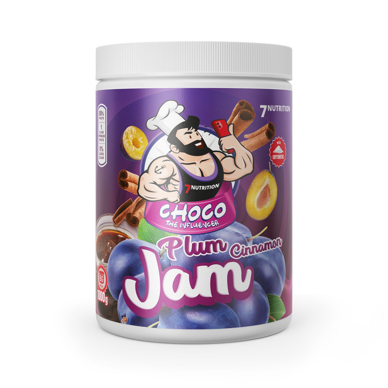 Zdrowa Żywność Frużelina 7Nutrition Jam 1000g Plum Cinnamon
