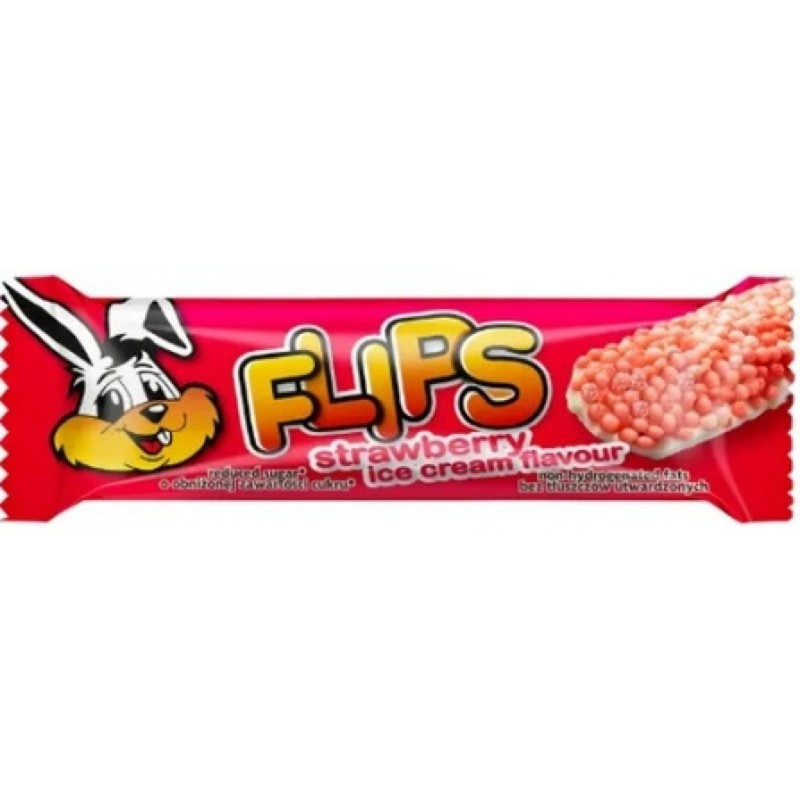 Żywność Dietetyczna Baton Sante Baton Flips truskawka 25g