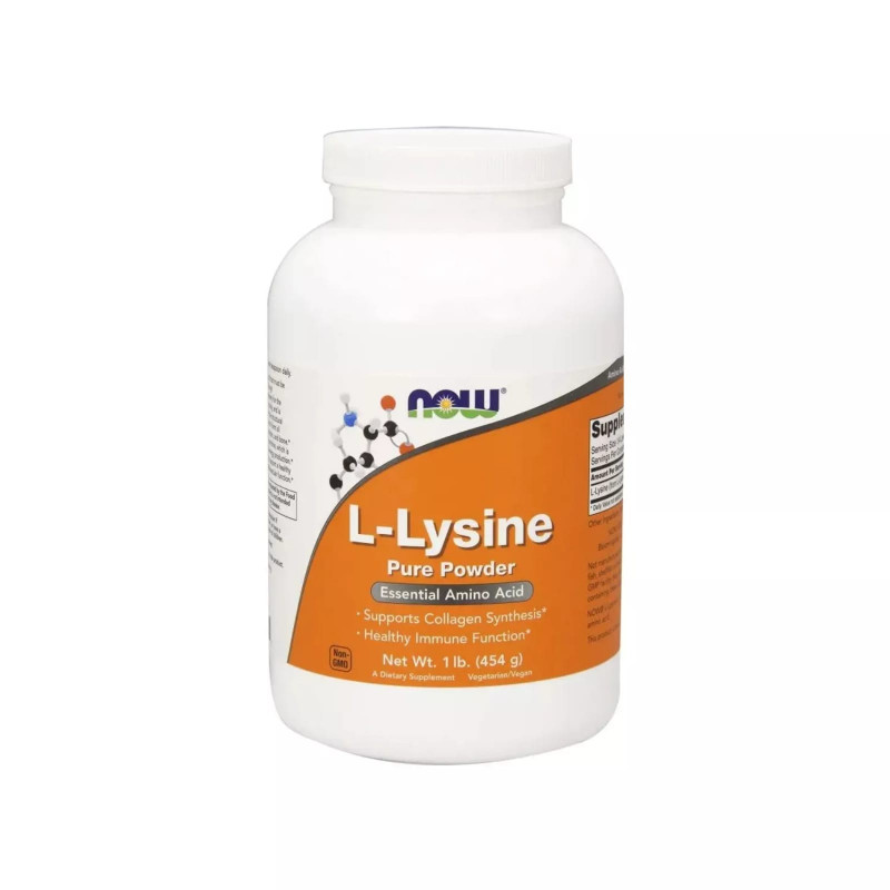 Regeneracja Stawów Now Foods L-Lysine 1000mg 454g