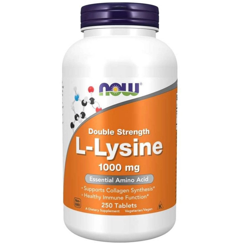 Regeneracja Stawów Now Foods L-Lysine 1000mg 250tab