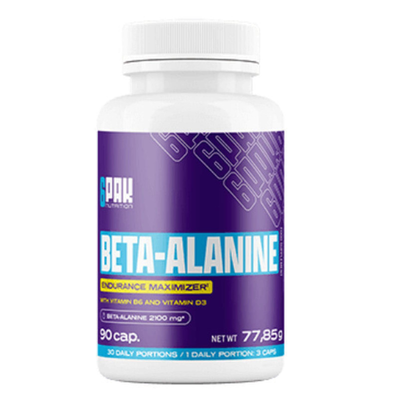Suplement Przedtreningowy 6PAK Nutrition Beta alanine 90caps