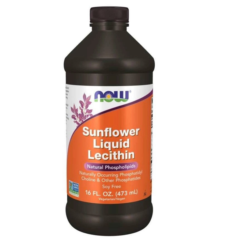 Pamięć i Koncentracja Now Foods Sunflower Lecithin Liquid 473ml