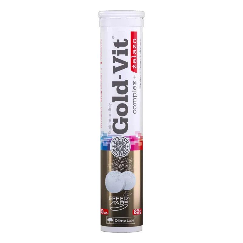 Witaminy i Minerały  2Olimp Gold-Vit Complex+Żelazo0Tab mus Pomarańcza