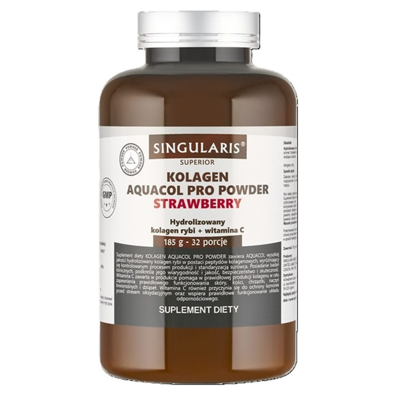 Wsparcie Włosów, Skóry, Paznokci Singularis Kolagen Aquacol Pro Powder 185g