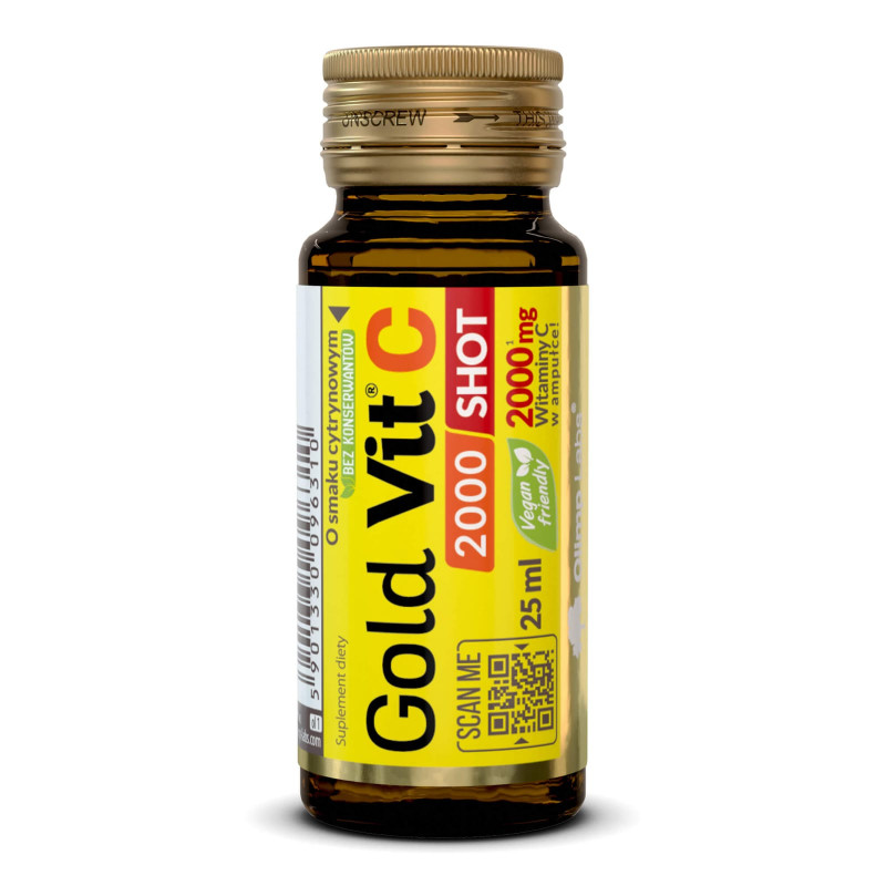 Witamina C Olimp Nutrition Gold-Vit C 2000 Szklana Ampułka 25ml Cytryna