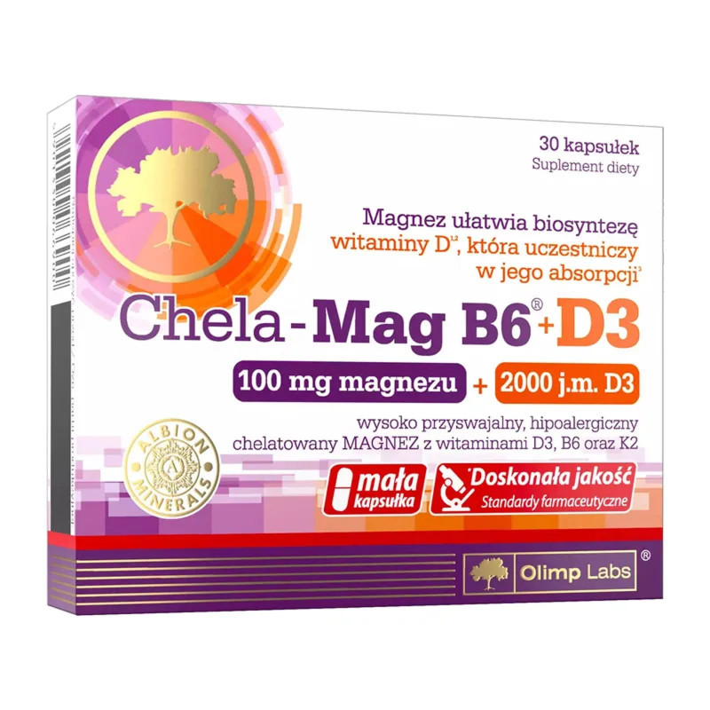 Witaminy i Minerały Olimp Chela-Mag B6 + D3 30kap
