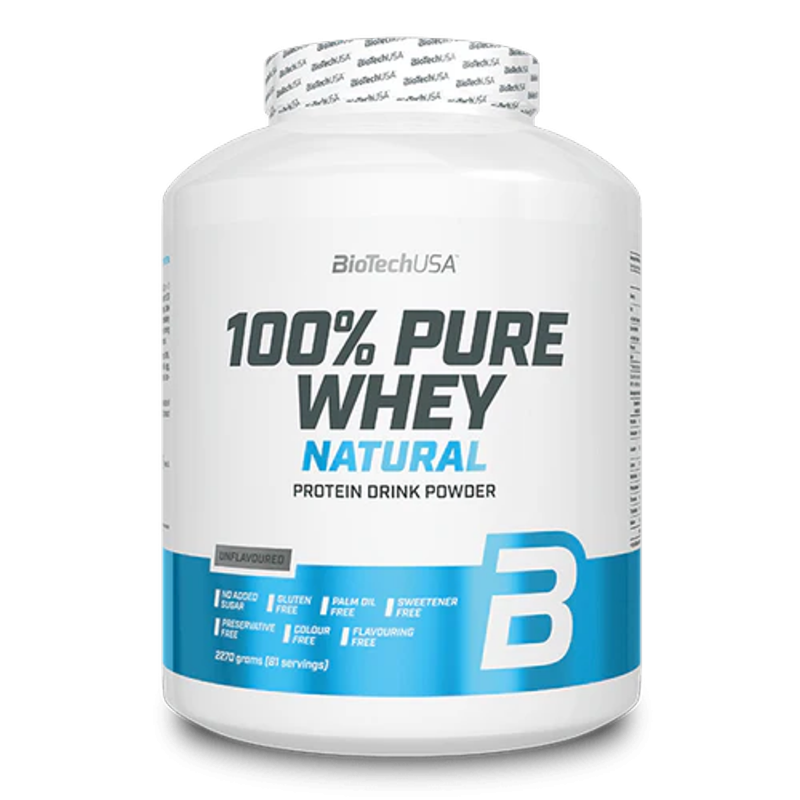 Odżywka Białkowa Koncentrat BioTechUSA 100% Pure Whey Natural - 2270 g