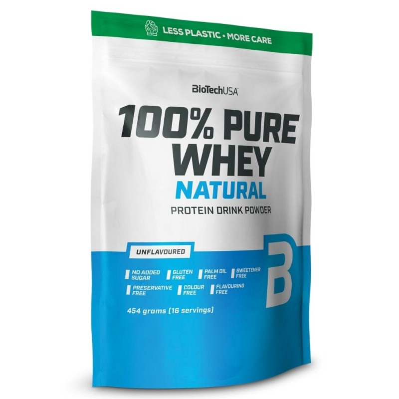 Odżywka Białkowa Koncentrat BioTechUSA 100% Pure Whey Natural 454g