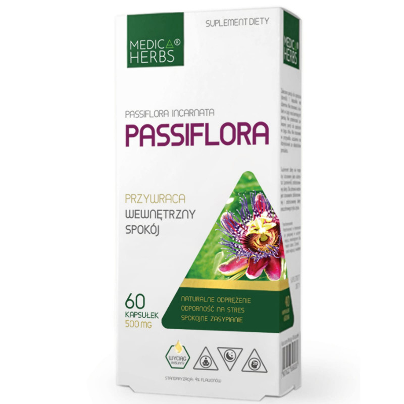 Stres i Nerwy Medica Herbs Passiflora 60kaps