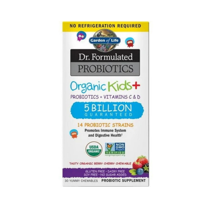 Probiotyki Garden of Life Dr. Formulated Probiotics Kids+ 30 tabletek do żucia