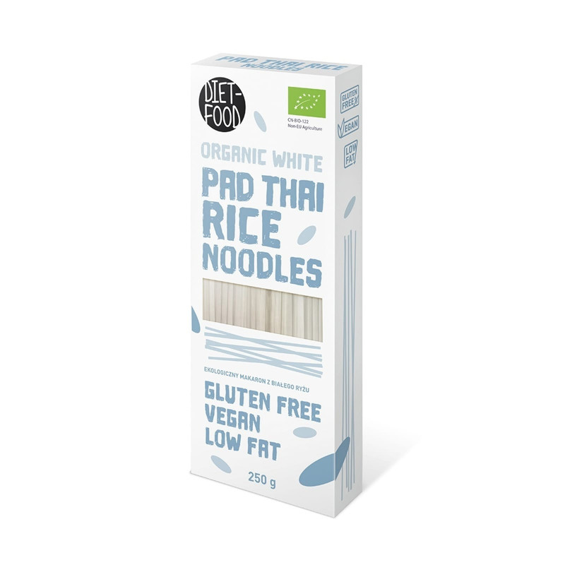 Zdrowa Żywność Diet Food Makaron z Ryżu Białego Pad Thai BIO 250G