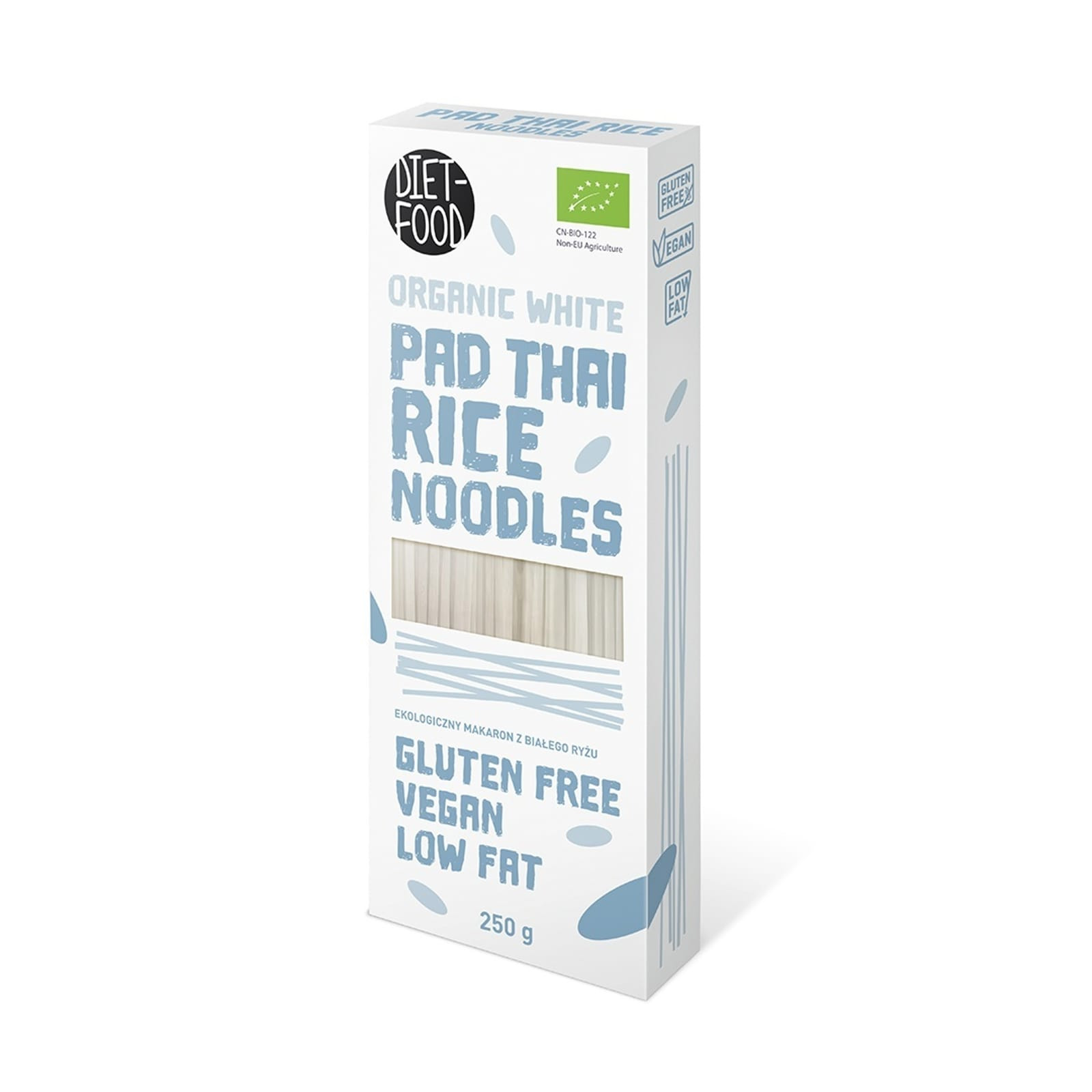 Zdrowa Żywność Diet Food Makaron z Ryżu Białego Pad Thai BIO 250G